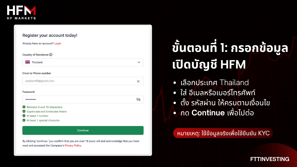 วิธีเปิดบัญชี HFM ล่าสุด 2025 (พร้อมขั้นตอนละเอียด)