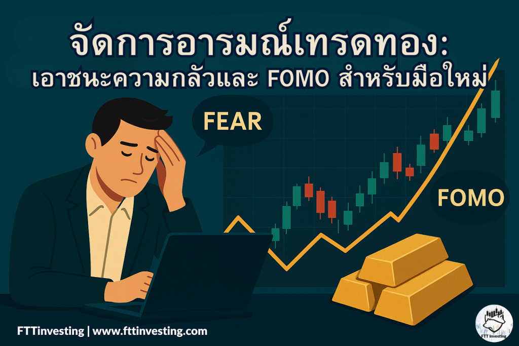 จัดการอารมณ์เทรดทอง:
เอาชนะความกลัวและ FOMO สำหรับมือใหม่
