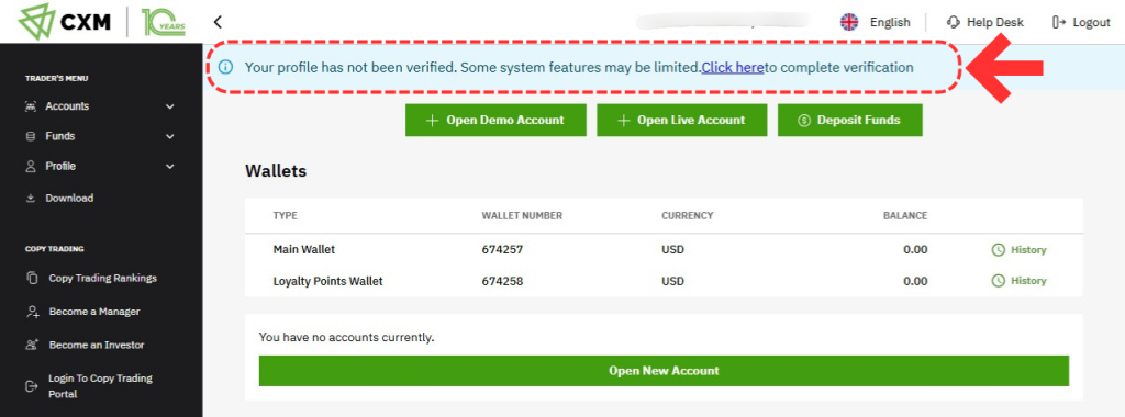วิธีสมัครเปิดบัญชี CXM Direct ล่าสุด 2025 (อัปเดตใหม่)