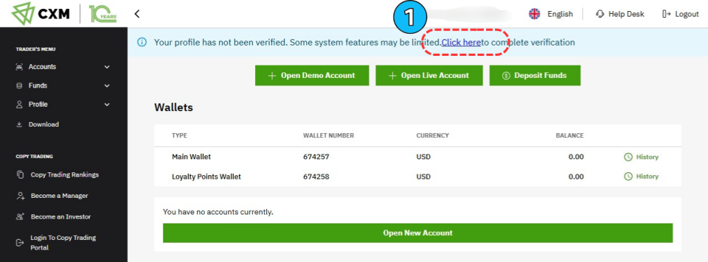 วิธีสมัครเปิดบัญชี CXM Direct ล่าสุด 2025 (อัปเดตใหม่)