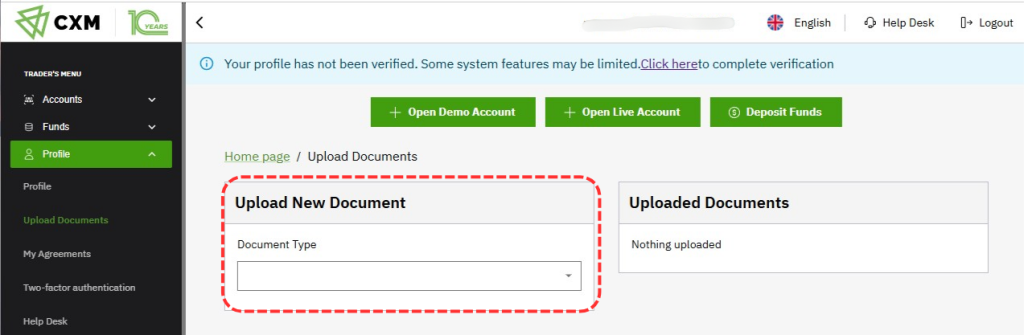 วิธีสมัครเปิดบัญชี CXM Direct ล่าสุด 2025 (อัปเดตใหม่)