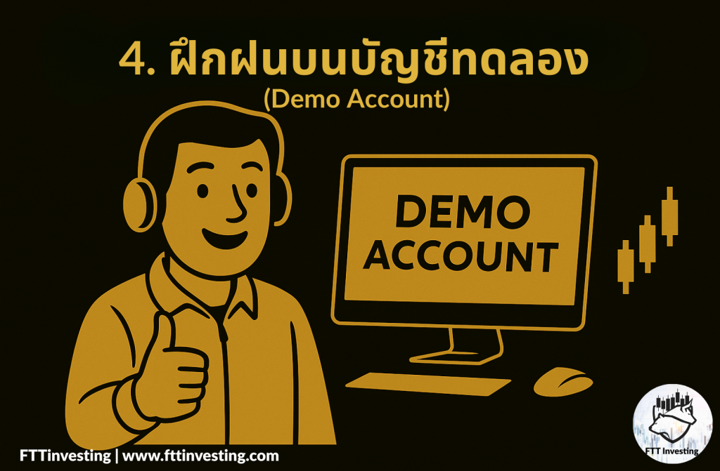 ฝึกฝนบนบัญชีทดลอง (Demo Account)