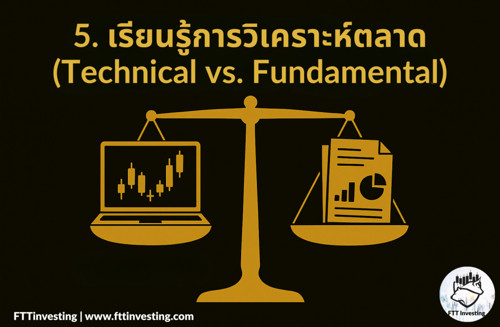 เรียนรู้การวิเคราะห์ตลาด (Technical vs. Fundamental)