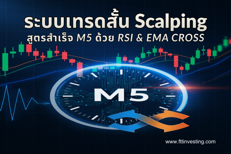 ระบบเทรดสั้น Scalping: สูตรสำเร็จ M5 ด้วย RSI & EMA Cross