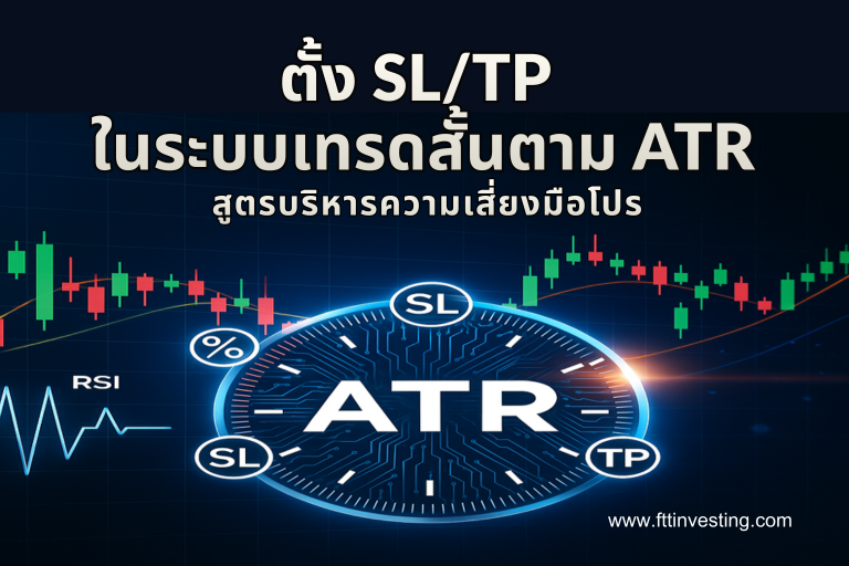ตั้ง SL/TP ใน ระบบเทรดสั้น ตาม ATR: สูตรบริหารความเสี่ยงมือโปร