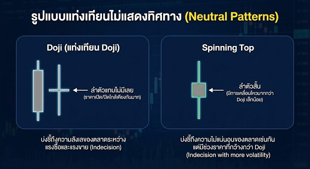 รูปแบบแท่งเทียนไม่แสดงทิศทาง (Neutral Patterns)